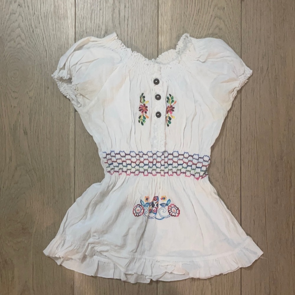 Ecuadorian Embroidered cotton blouse